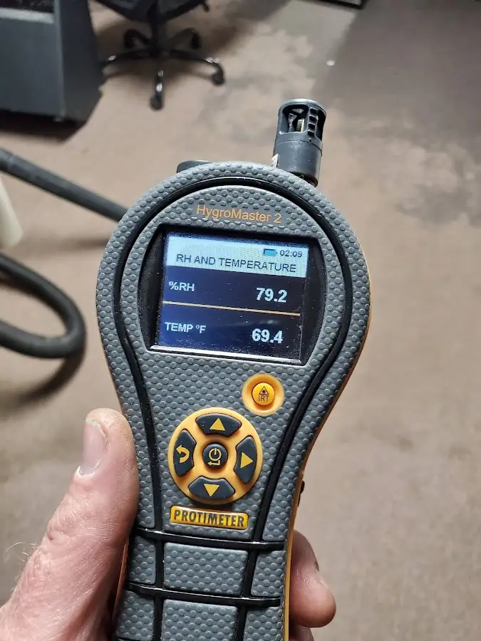 Moisture meter humidity assessment for Mold Remediation & Removal in McGregor